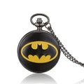 Relógio de Bolso Batman com Tampa Flip – Estilo Vintage e Elegância para Fãs de Super-Heróis!