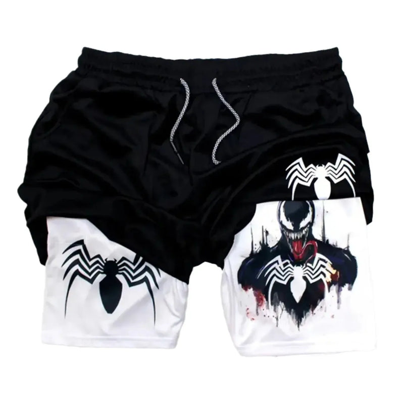 Shorts Verão Venom e Homem-Aranha