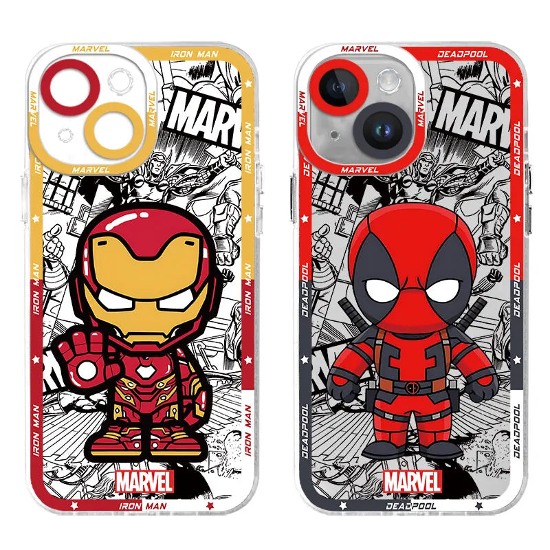 Capa de Proteção Transparente Marvel Spider-Man Venom para iPhone 11, 12, 13, 14 e 15 Pro Max