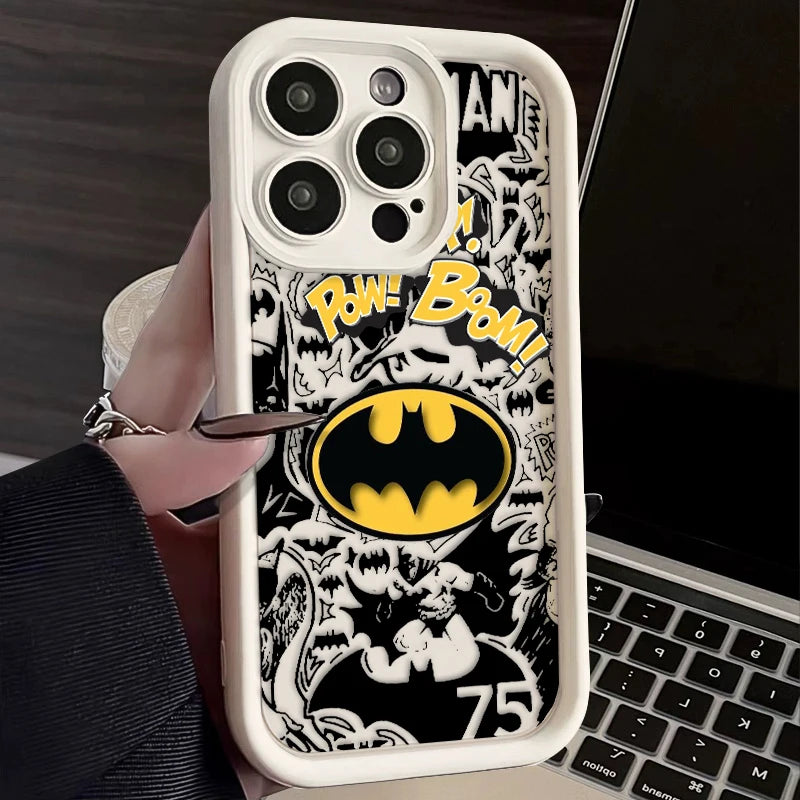 Capa de Proteção Dinâmica Batman para iPhone 11, 12, 13, 14 e 15