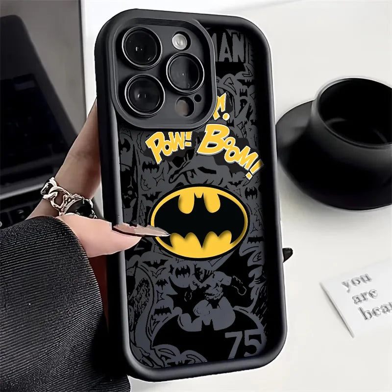 Capa de Proteção Dinâmica Batman para iPhone 11, 12, 13, 14 e 15