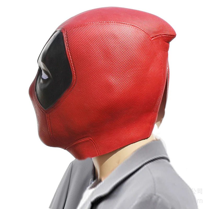 Máscara Cosplay Deadpool Wade Wilson – Latex Macio, Adulto, Divertida para Festas e Halloween