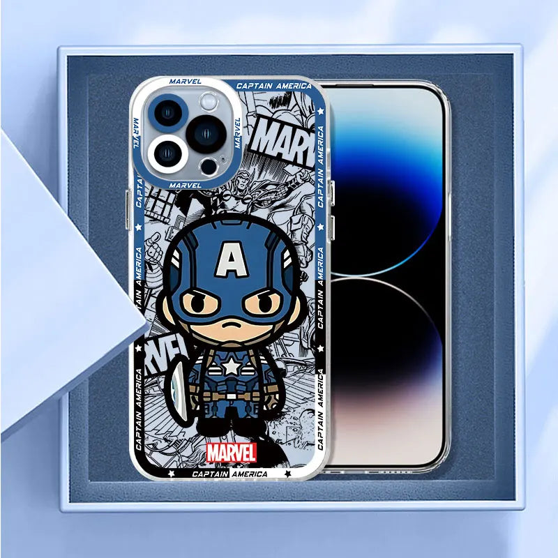 Capa de Proteção Transparente Marvel Spider-Man Venom para iPhone 11, 12, 13, 14 e 15 Pro Max