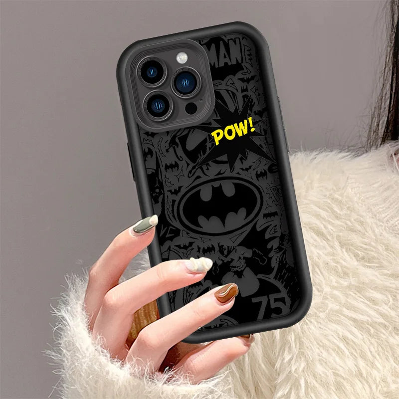 Capa de Proteção Dinâmica Batman para iPhone 11, 12, 13, 14 e 15