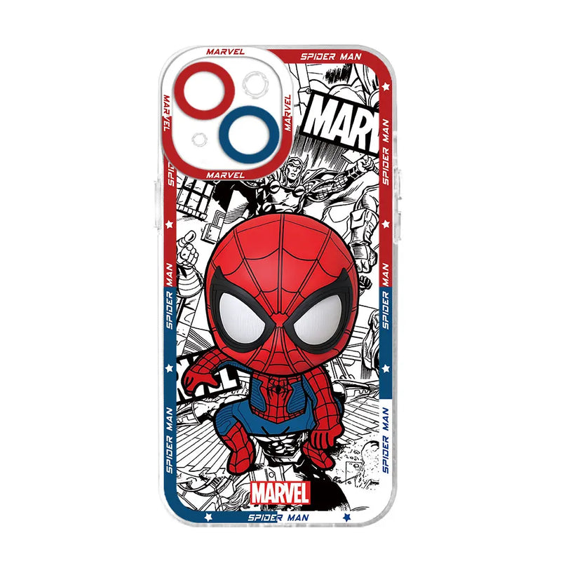 Capa de Proteção Transparente Marvel Spider-Man Venom para iPhone 11, 12, 13, 14 e 15 Pro Max