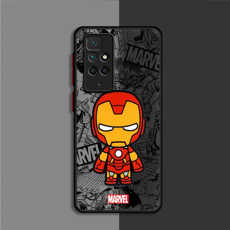 Capa de Proteção de Celular Shockproof Groot e Spiderman para Xiaomi Redmi